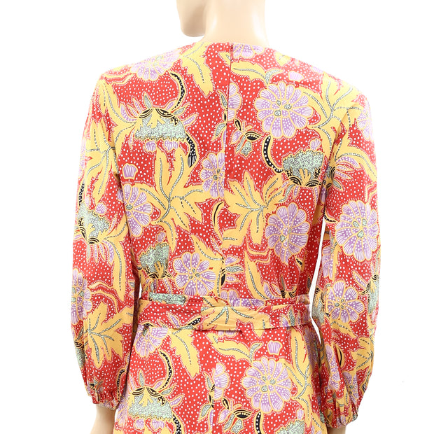 Rhode Resort Cotton-Poplin Athena Midi Dress XS