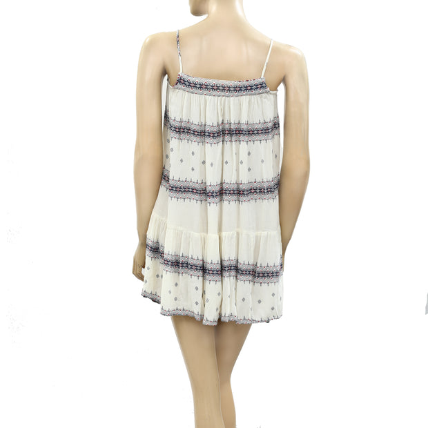 Ecote Urban Outfitters Printed High Low Tunic Mini Dress XXS