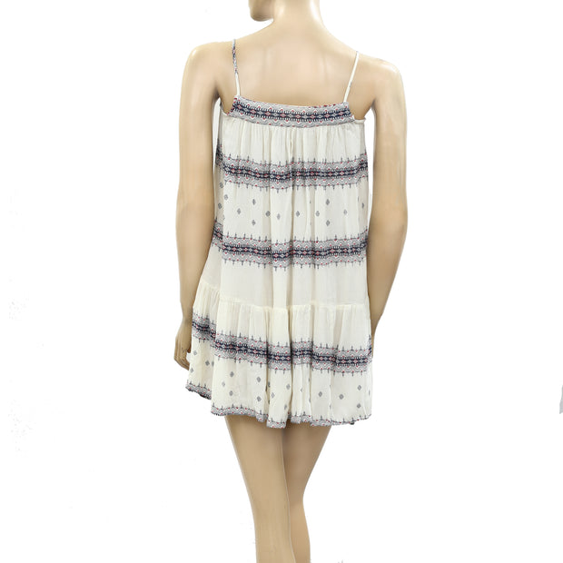 Ecote Urban Outfitters Printed High Low Tunic Mini Dress XXS