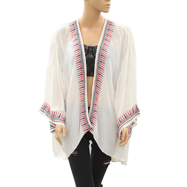 Ecote Urban Outfitters Embroidered Coverup Top M