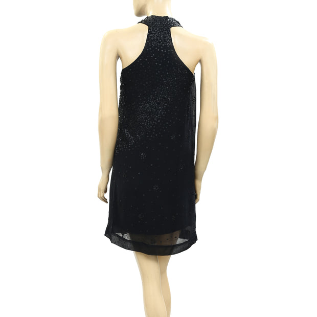 Alysi Sequin Embellished Mini Tunic Dress XS