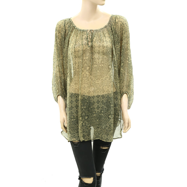Mes Demoiselles Paris Corbusier Coverup Sheer Top