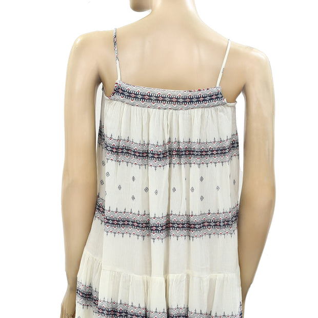 Ecote Urban Outfitters Printed High Low Tunic Mini Dress XXS