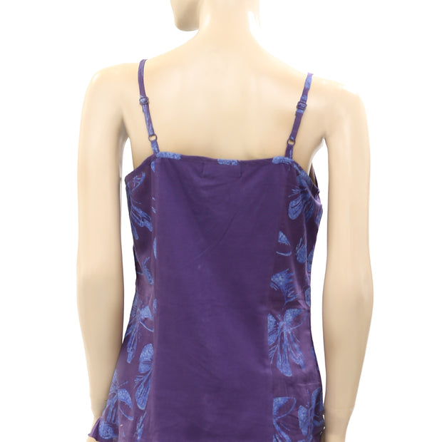 Mais Il Est Ou Le Soleil Printed Cami Blouse Top M-38