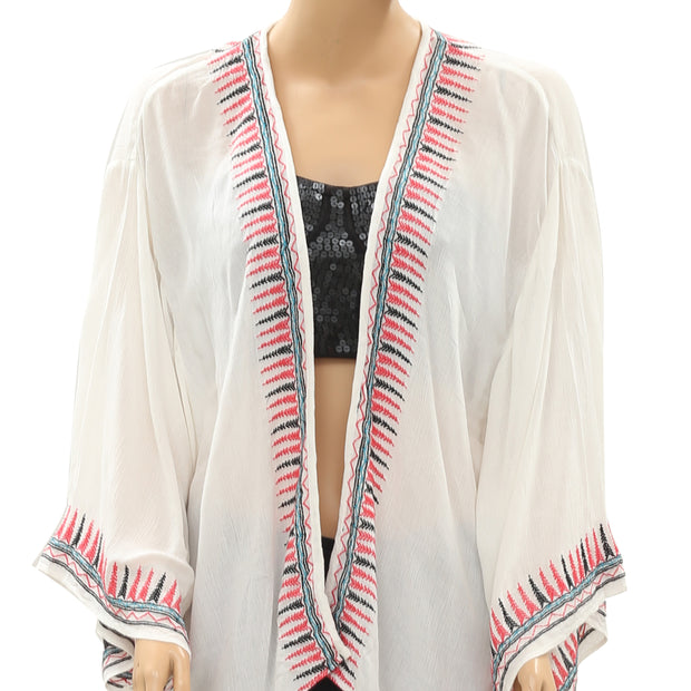 Ecote Urban Outfitters Embroidered Coverup Top M