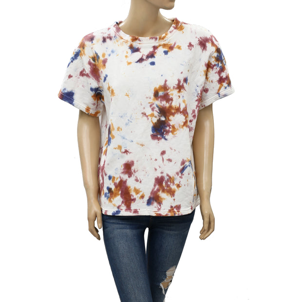 Out From Under Urban Outfitters Tie & Dye Printed Blouse Top