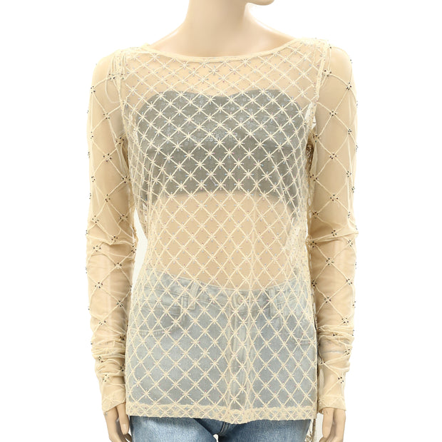 Free People Cross My Heart Tunic Top