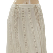 Chelsea & Violet Lace Beige Maxi Skirt