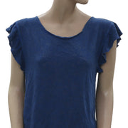 Free People 纹理印花衬衫上衣 S