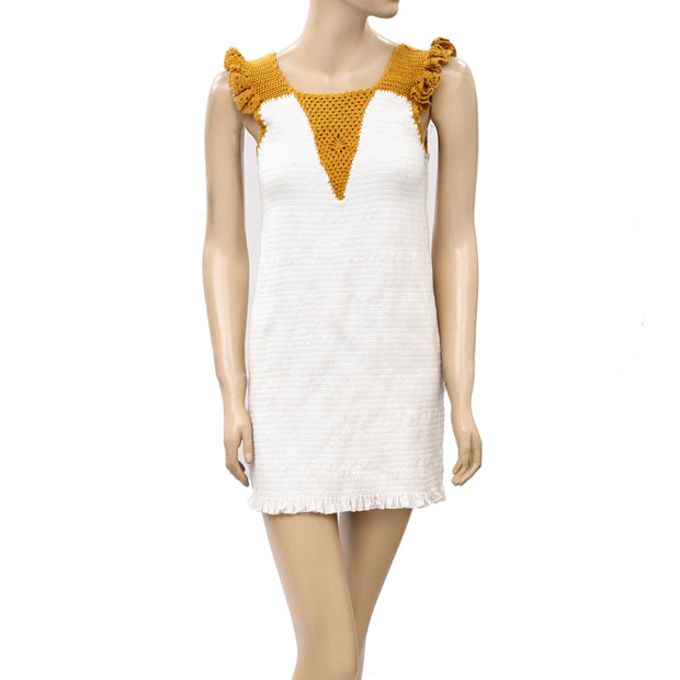 Urban Outfitters UO Knit Crochet Tunic Dress S