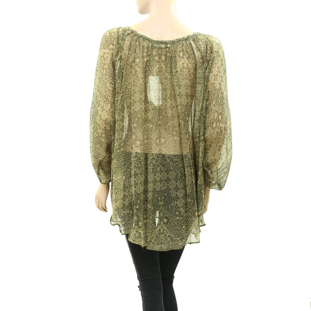Mes Demoiselles Paris Corbusier Coverup Sheer Top