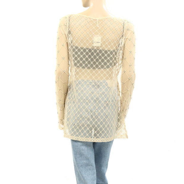 Free People Cross My Heart Tunic Top