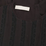 Stefanel Lace Buttondown Vintage Sheer Blouse Top M