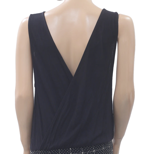 H&M Beaded Embellished Embroidered Mini Dress S