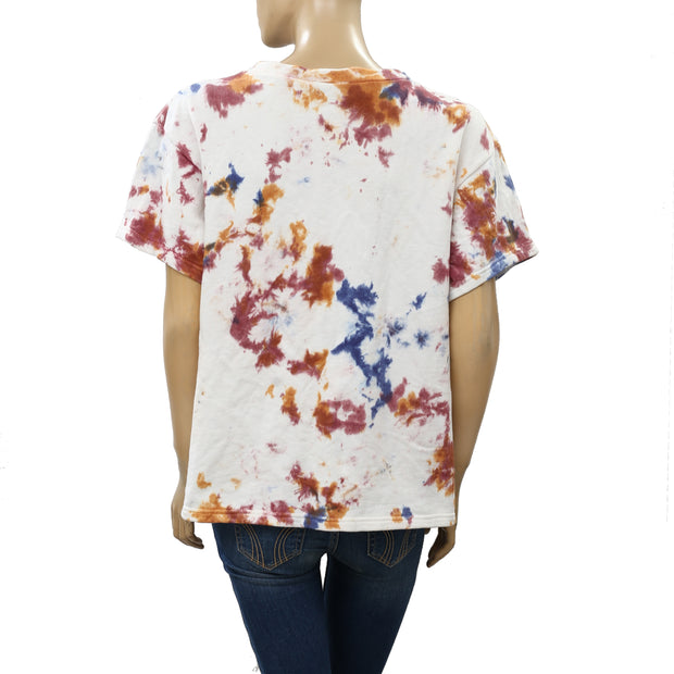 Out From Under Urban Outfitters Tie & Dye Printed Blouse Top