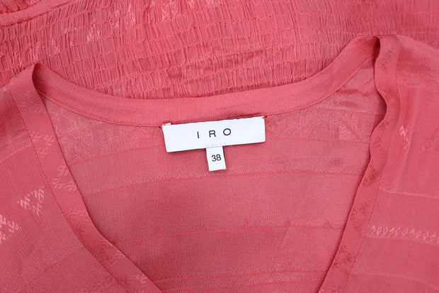 IRO Stacy Smocked Mini Dress M 38