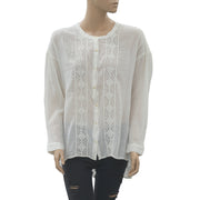 Des Petits Hauts Idalou Ivory Tunic Shirt Top