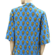 Rhode Resort Carl Printed Cotton-Voile Blouse Shirt Top XS