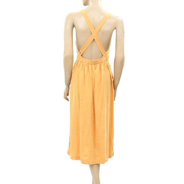 American Eagle Outfitters Criss Cross Midi Dress S