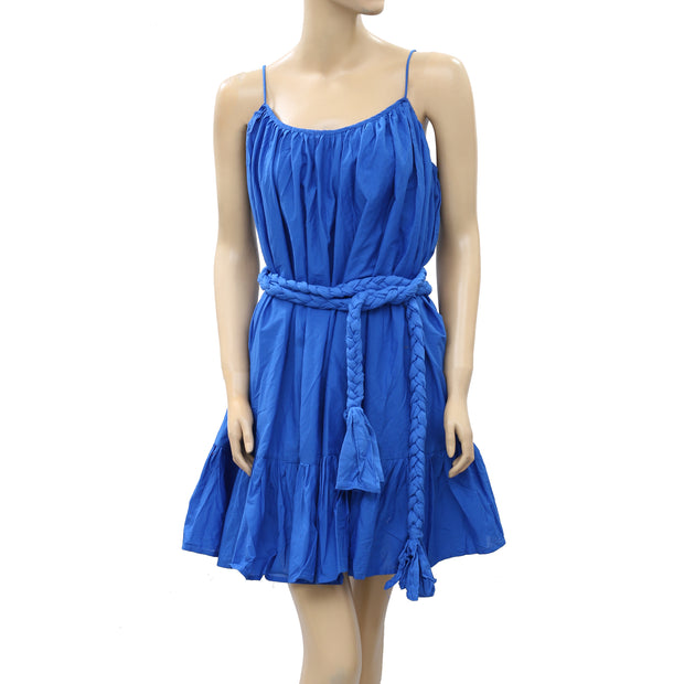 RHODE RESORT Nala Ruffle-Trim Cotton-Voile Mini Dress S