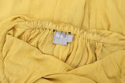 Asos Halter Tiered Yellow Maxi Dress XS-0