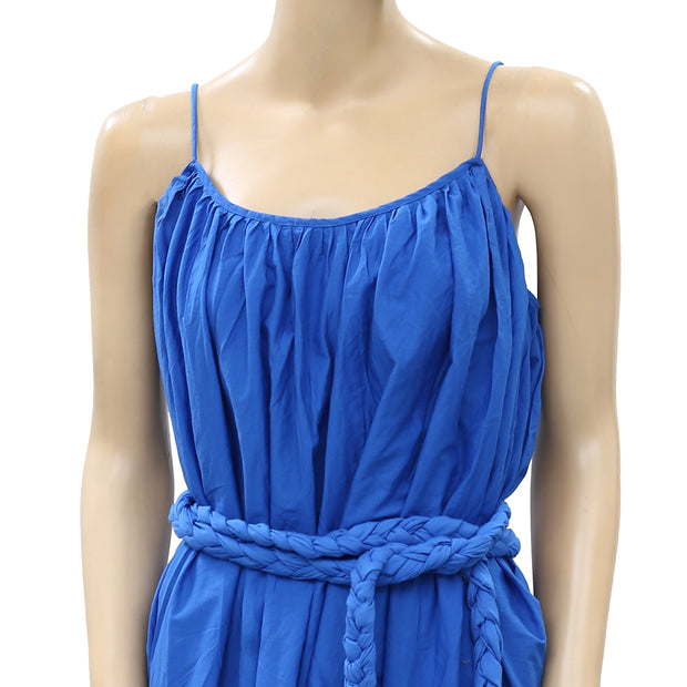 RHODE RESORT Nala Ruffle-Trim Cotton-Voile Mini Dress S