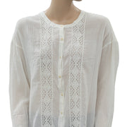 Des Petits Hauts Idalou Ivory Tunic Shirt Top