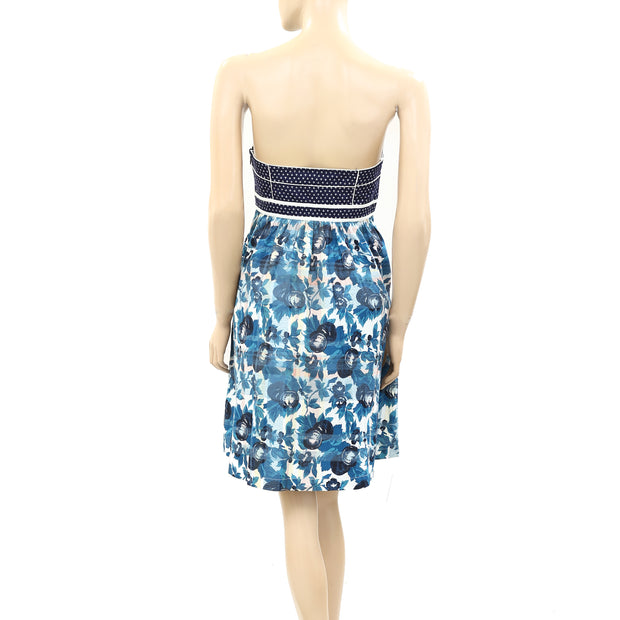 Kimchi Blue Urban Outfitters Mixed Printed Tube Mini Dress XS