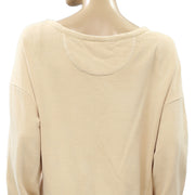 Maeve Anthropologie Championne Graphic Sweatshirt Pullover Top M