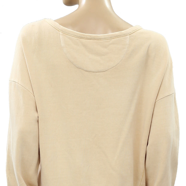 Maeve Anthropologie Championne Graphic Sweatshirt Pullover Top M