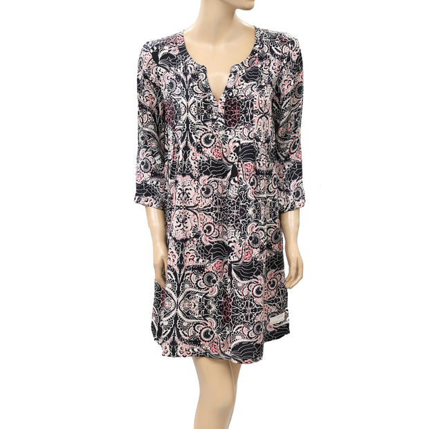Odd Molly Anthropologie Floral Paisley Printed Shift Mini Dress M 2