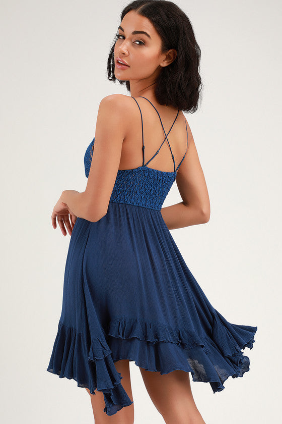 Free People FP One Adella Slip Mini Dress