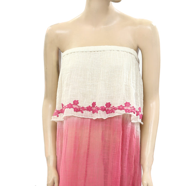 Lynne Love Lynne`s World Dip Dye Maxi Tube Dress S
