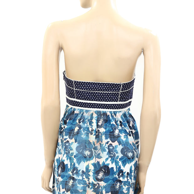 Kimchi Blue Urban Outfitters Mixed Printed Tube Mini Dress XS