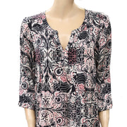 Odd Molly Anthropologie Floral Paisley Printed Shift Mini Dress M 2
