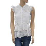 All Saints Lola 刺绣衬衫上衣