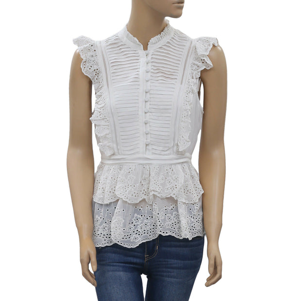All Saints Lola 刺绣衬衫上衣
