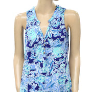 Lilly Pulitzer Essie Printed Tank Blouse Top