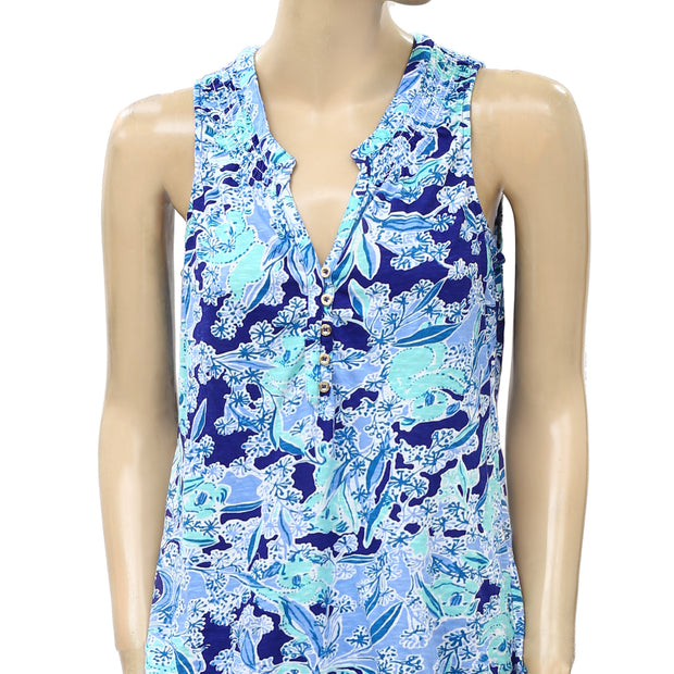 Lilly Pulitzer Essie Printed Tank Blouse Top