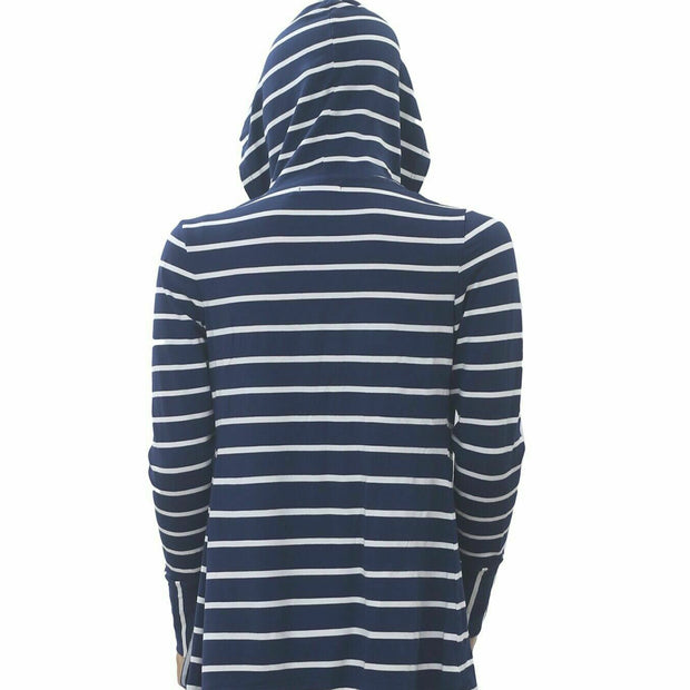 Caite Anthropologie Kiara Embroidered Striped Printed Cardigan XS
