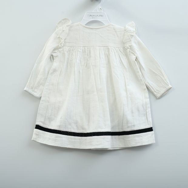 White Chocolate Kids Girls Embroidered Dress 2-3 Year