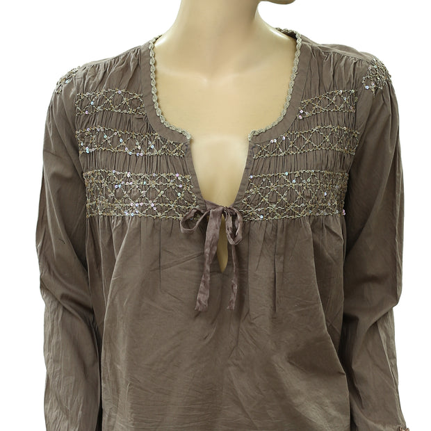 Odd Molly Anthropologie Find Me In The Outskirts Of Prudence Blouse Top S
