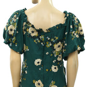 Urban Outfitters Ruched Floral Printed Mini Dress M