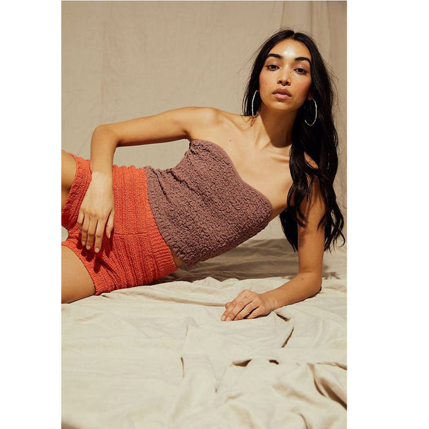 Free People Endless Summer Eternal Staple Bustier Tube Cropped Top S