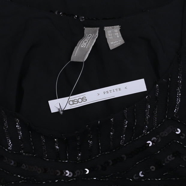 Asos Bead & Sequin Embellished Camisole Blouse Top S-P