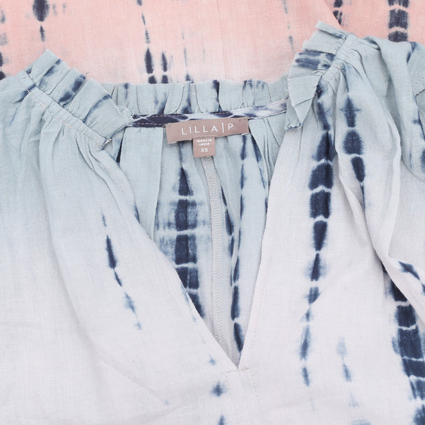 Lilla P Tie & Dye Printed Tank Blouse Top XS
