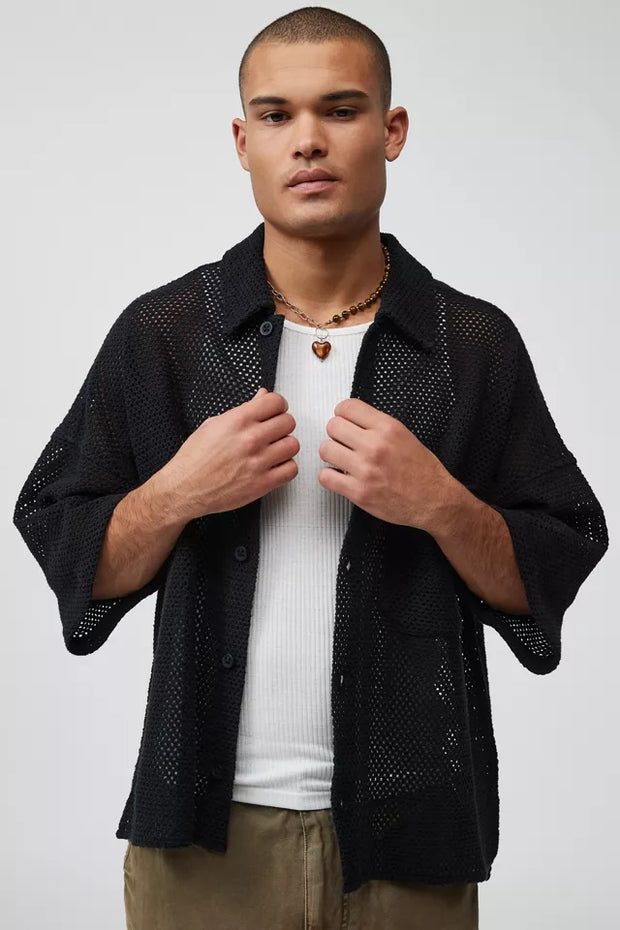 BDG Urban Outfitters Seb Mesh Shirt Men's