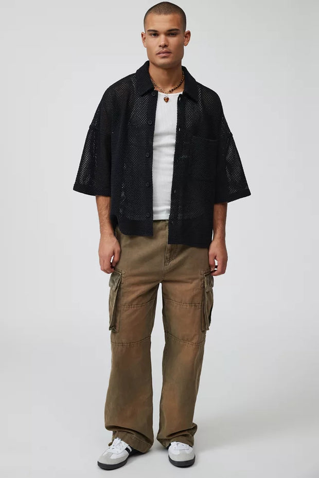 BDG Urban Outfitters Seb Mesh Shirt Men's