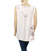 Odd Molly Anthropologie Floral Embroidered Tunic Top