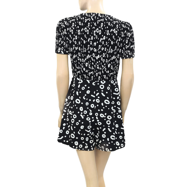 French Connection Doe Crepe Playsuit Romper Dress S